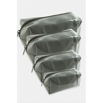 4 Adet El Tutmalı Makyaj Çantası