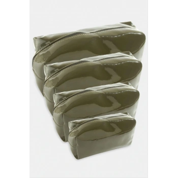 4 Adet El Tutmalı Makyaj Çantası