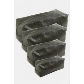 4 Adet El Tutmalı Makyaj Çantası