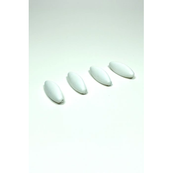 4 Adet Plastik Çengelli Eşarp Ve Şal İğnesi Beyaz 4 cm