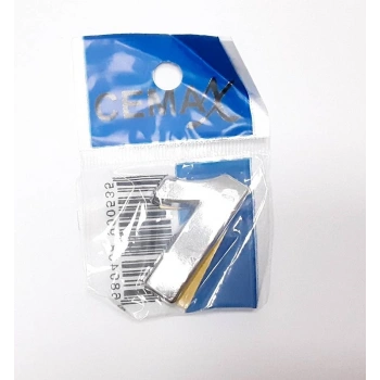 4 Cm Plastik Krom Kaplama Kapı Numarası -1