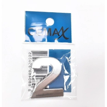 4 Cm Plastik Krom Kaplama Kapı Numarası -2