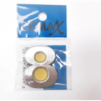 4 Cm Plastik Krom Kaplama Kapı Numarası - 8