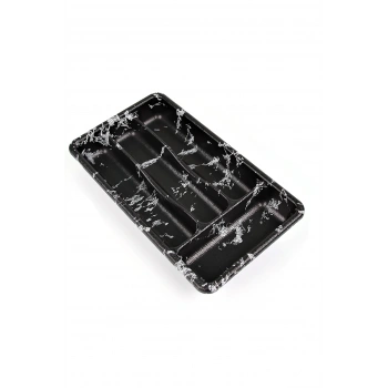 4 Gözlü Mermer Desenli Kaşıklık -57081