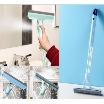 4 in 1 Spreyli Çek Çekli Camsil ve Fırça Aparatı (4887)