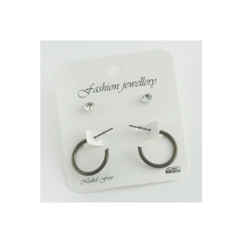 4lü Ezme Halka Küpe (2 cm)