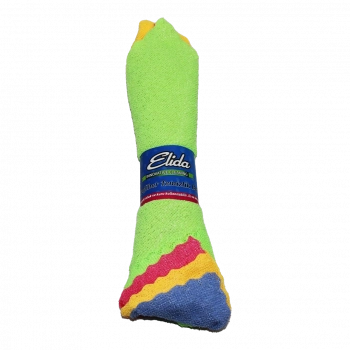 4 PARÇA  DÜRÜM YUVARLAK SARIM MİKROFİBER TEMİZLİK BEZİ (4887)