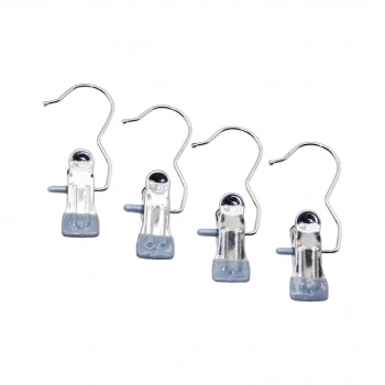4 PCS KISKAÇLI TAŞINABİLİR ÇOK AMAÇLI TEKLİ - METAL ASKI SİLİKON KILIF UÇLU (4887)