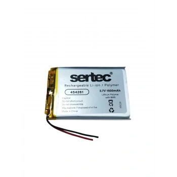 454261 3.7V 1500 MAh Li-Polymer Pil (Devreli/1.5A)