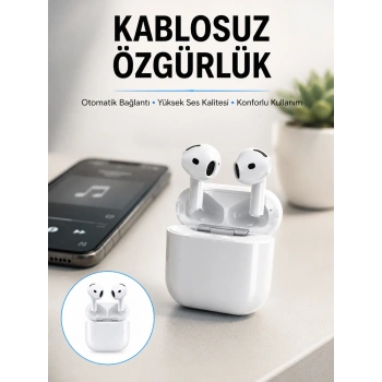 4.nesil Bluetooth Kulaklık Yüksek Ses Kaliteli Dokunmatik Kontrol Özellikli Yeni Nesil