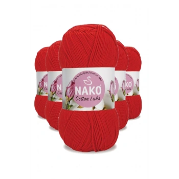 5 Adet Cotton Lüks Yelek Tunik Kazak Bluz Hırka İpi Yünü Kırmızı 97573