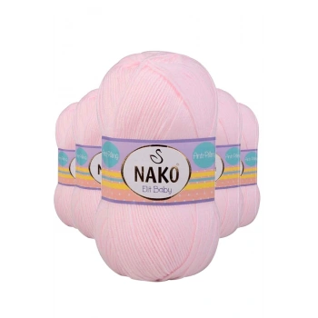 5 Adet Elite Baby El Örgü İpi Tüylenmeyen Bebek Yünü Soft Pembe 2892