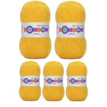 5 Adet Festival Simli Örgü İpi Yünü Renk No:217