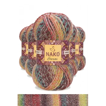 5 Adet Hercai Ebruli Hırka Kazak Atkı Bere El Örgü İpi Yünü 28030