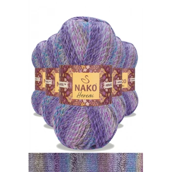 5 Adet Hercai Ebruli Hırka Kazak Atkı Bere El Örgü İpi Yünü 28181