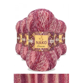 5 Adet Hercai Ebruli Hırka Kazak Atkı Bere El Örgü İpi Yünü 7318