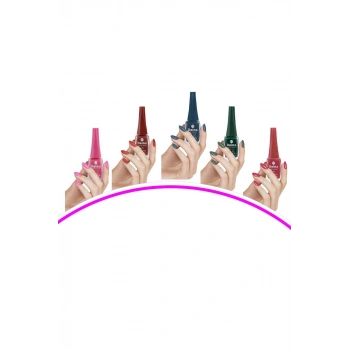 5 Adet Keratinli Besleyici Oje 14 ml SET1 mudanis