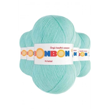 5 Adet Kristal El Örgü Lif İpi Cam Mavi 98203