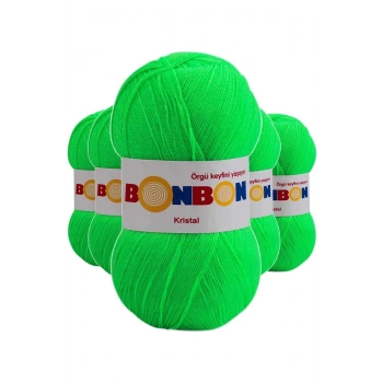 5 Adet Kristal El Örgü Lif İpi Fıstık Yeşili 98395