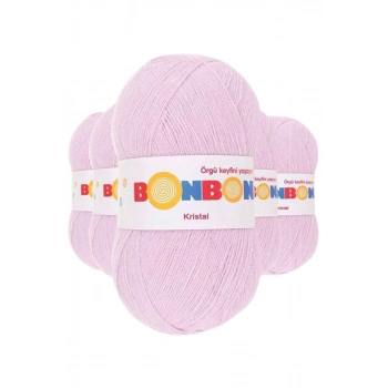 5 Adet Kristal El Örgü Lif İpi Lila 98332 - bonbon mudanis