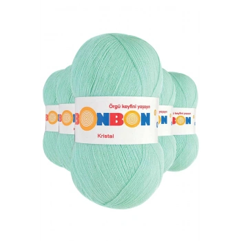 5 Adet Kristal El Örgü Lif İpi Su Yeşili 98329