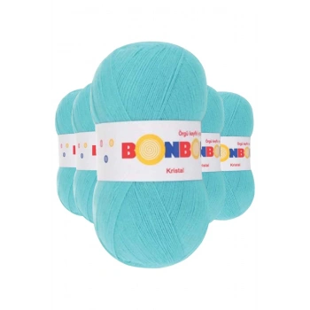 5 Adet Kristal El Örgü Lif İpi Turkuaz 98238