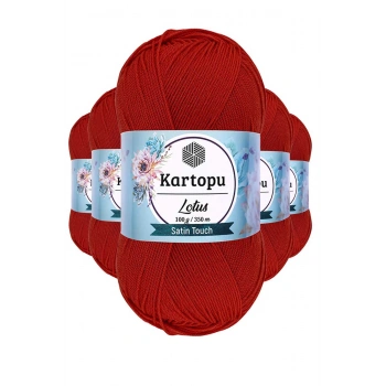 5 Adet Lotus Bikini Büstiyer Bluz Örgü İpi  K101 Nar Çiçeği