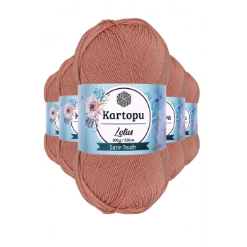 5 Adet Lotus Bikini Büstiyer Bluz Örgü İpi  K103 Pişmiş Ayva