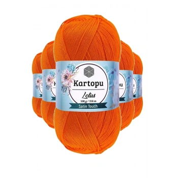 5 Adet Lotus Bikini Büstiyer Bluz Örgü İpi  K273 Turuncu