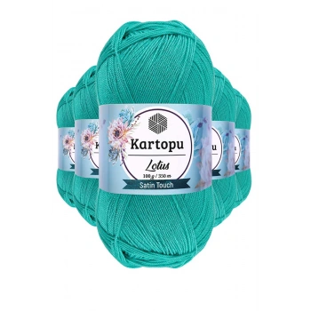 5 Adet Lotus Bikini Büstiyer Bluz Örgü İpi  K440 Yeşil