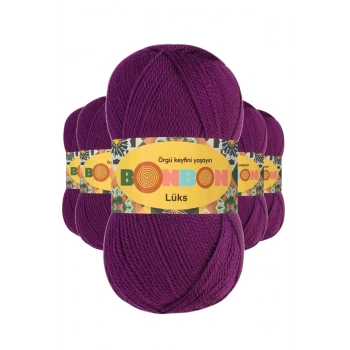 5 Adet Lüks Patik İpi Yünü Koyu İspirto 98287