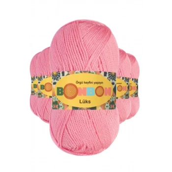 5 Adet Lüks Patik İpi Yünü Koyu Pembe 98298 - bonbon mudanis