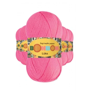 5 Adet Lüks Patik İpi Yünü Pembe 98230