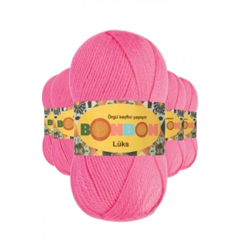 5 Adet Lüks Patik İpi Yünü Pembe 98230 - bonbon mudanis
