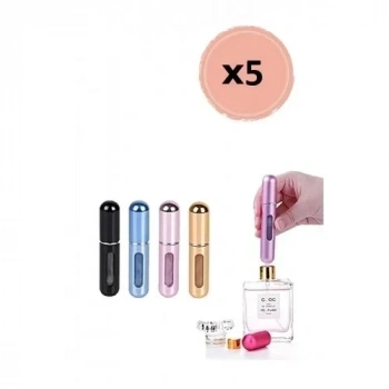 5 Adet Parfüm Şişesi Taşınabilir Mini Doldurulabilir Atomizer Parfüm Şişeleri Boş Küçük