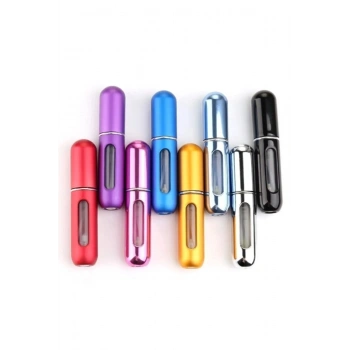 5 Adet Parfüm Şişesi Taşınabilir Mini Doldurulabilir  Atomizer Parfüm Şişeleri Boş Küçük