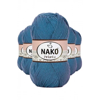 5 Adet Pırlanta Amigurumi El Örgü İpi Yünü Turkuaz 3409 - nako mudanis