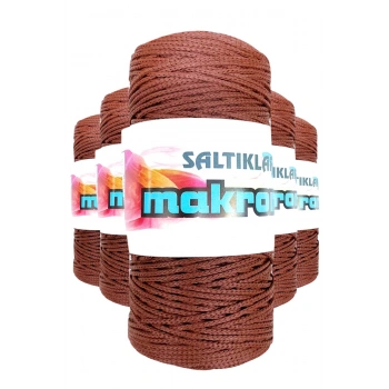 5 Adet Polyester Makrome İpi 2060 Taba 100 gr