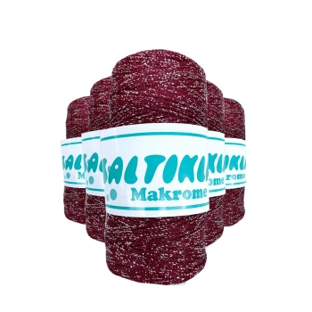 5 Adet Polyester Simli Makrome İpi SG-1560