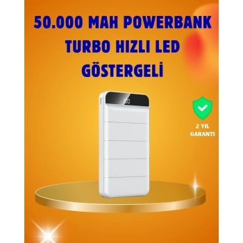 50000mah Led Göstergeli Taşınabilir Şarj Cihazı