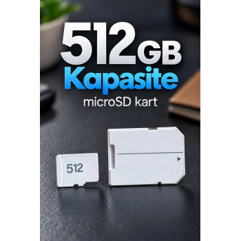 512 Gb Bellek Kartı Microsd Ve Sd Adaptör