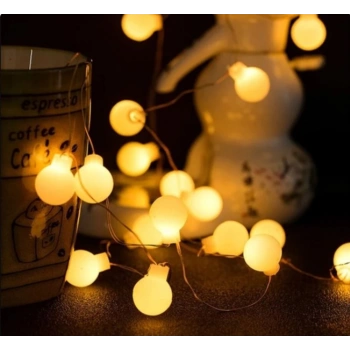 5M 28 Led Kırmızı Işık Şeffaf Kablo Fişli Eklemeli MZ-18-21