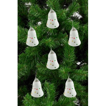 6 Adet Çan Yılbaşı Ağaç Süsü 6 cm