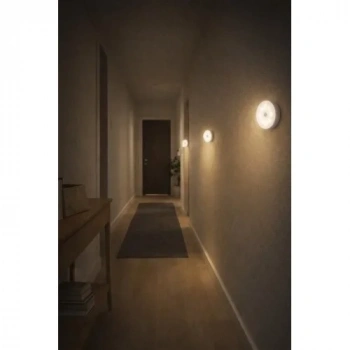 6 Adet Hareket Sensörlü Beyaz Işık Led Gece Lambası – Kablosuz 8 Ledli | Merdiven, Koridor