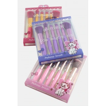 6 Adet Makyaj Fırça Seti