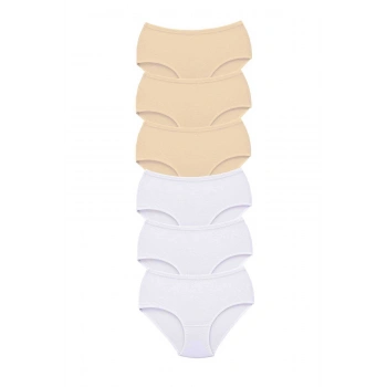 6 Adet Tutku Kadın Yüksek Bel Bato Kalın Lastik Külot S9