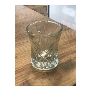 6 Lı Asya Kahve Yanı Su Bardağı Şeffaf Renk -70279