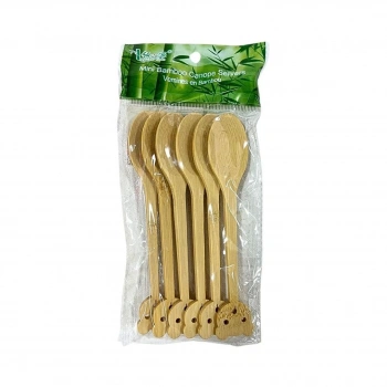 6li Bambu Lüks Kaşık