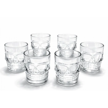 6lı Kurukafa Cam Shot Bardağı Alk2151