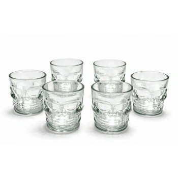 6lı Kurukafa Cam Shot Bardağı Alk2152